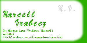 marcell vrabecz business card